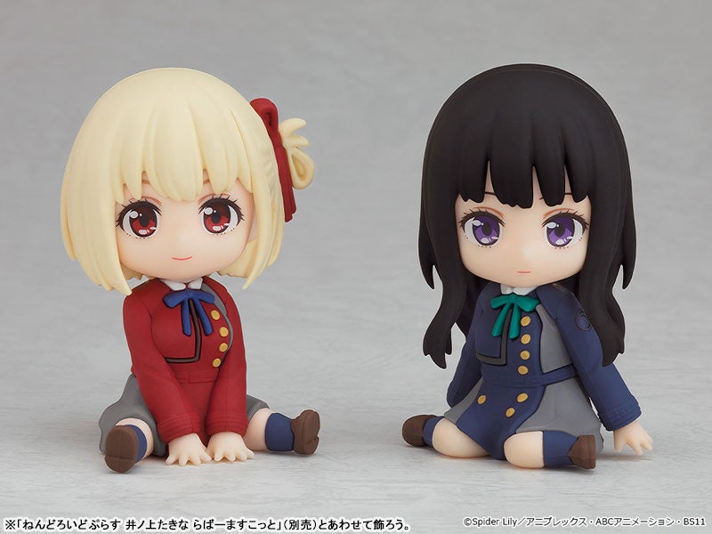 TVアニメ『リコリス・リコイル』より、「錦木千束」「井ノ上たきな」の「ねんどろいどぷらす らばーますこっと」が登場。あみあみにて、それぞれ予約受付中。