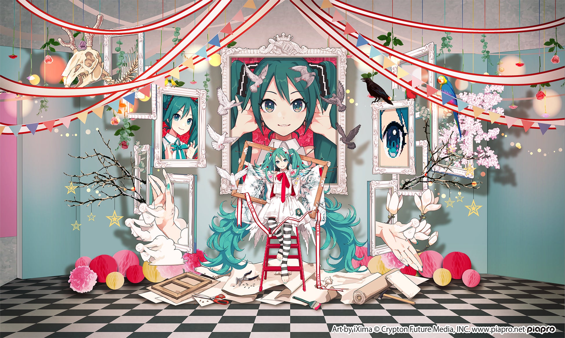 「初音ミクとEko iXimaのミクストメディア展」展示の見どころ、展覧会オリジナル商品情報を公開！