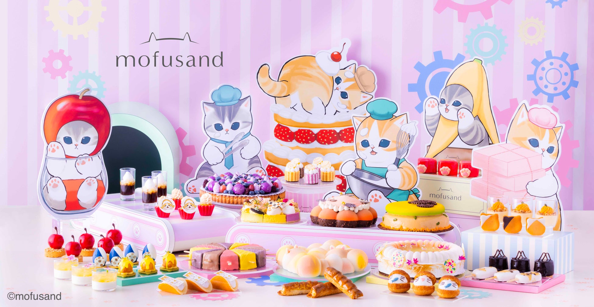 ヒルトン大阪「スイーツビュッフェ～mofusand sweets factory～」開催！