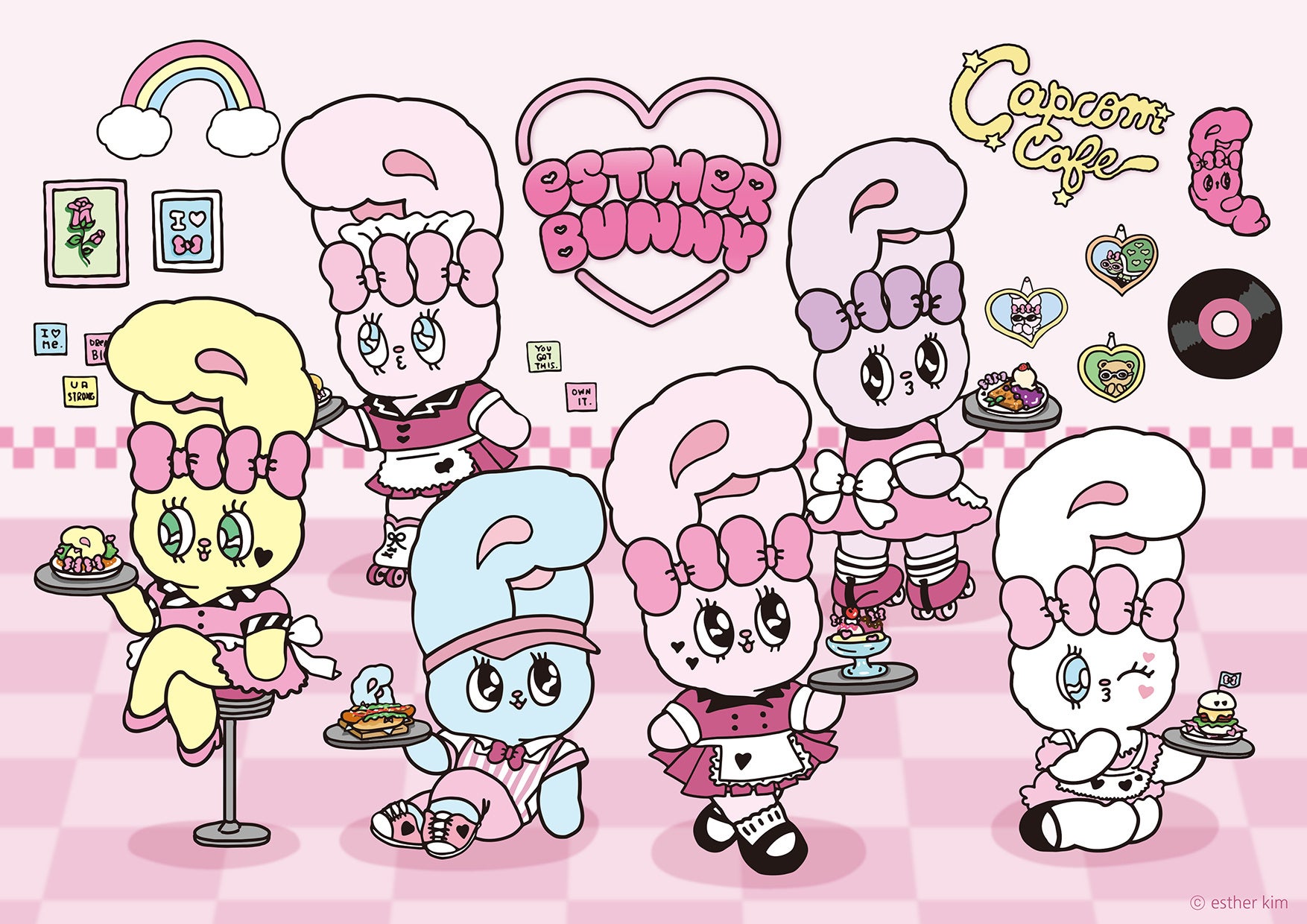 韓国発の大人気キャラクター「ESTHER BUNNY（エスターバニー）」カプコンカフェでのコラボが開催決定！