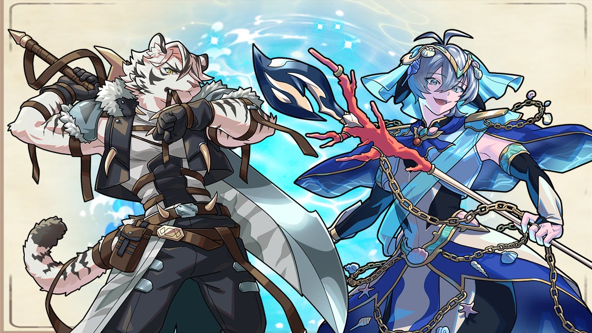 スマートフォンゲーム「テイペンウォーズ」に新英畜キャラクター「革命傭兵トラ」「海皇子シャチ」が登場！