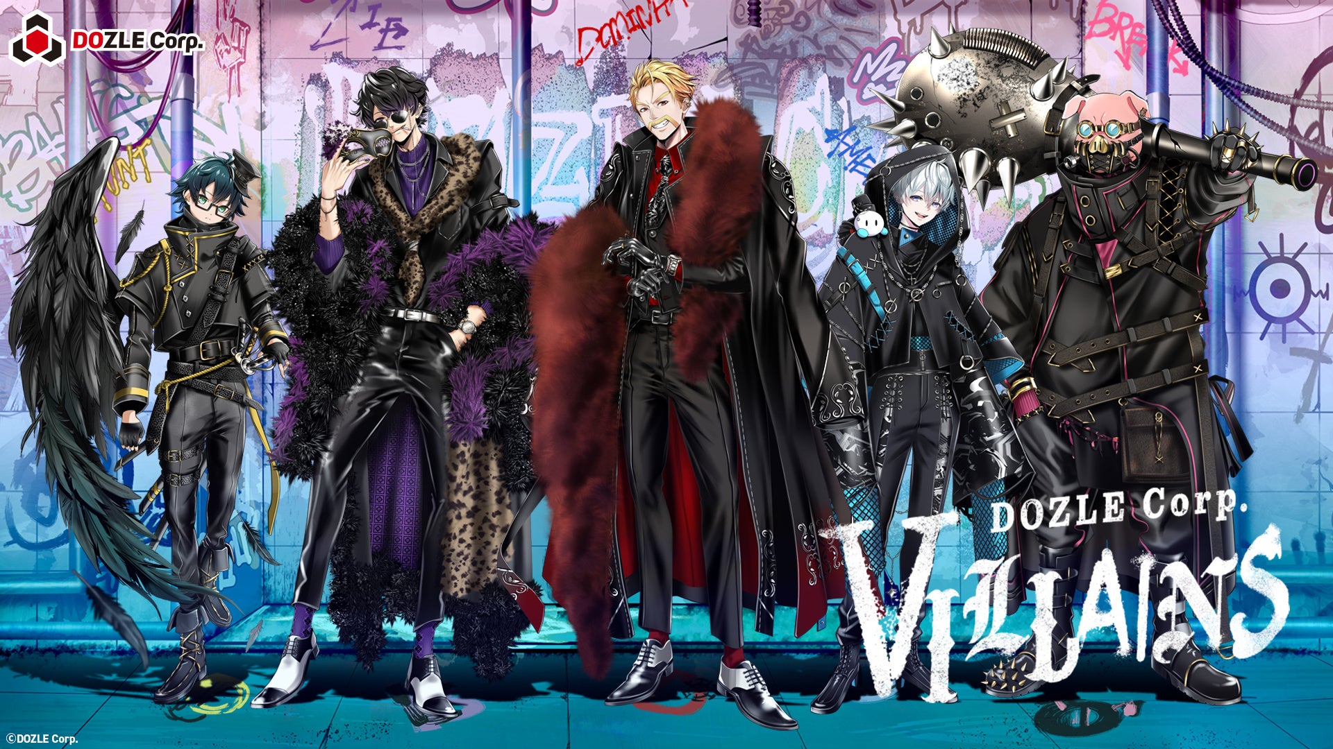 【発売初日に完売】ゲーム実況グループ「ドズル社」の『DOZLE Corp. VILLAINS』グッズの人気商品を8月19日より予約受注で再販