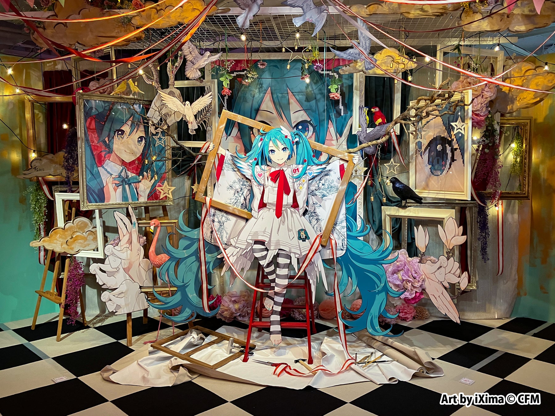「初音ミク」関連イラストを数多く手掛けるEko iXima初の個展「初音ミクとEko iXimaのミクストメディア展」、池袋PARCOにて開幕！