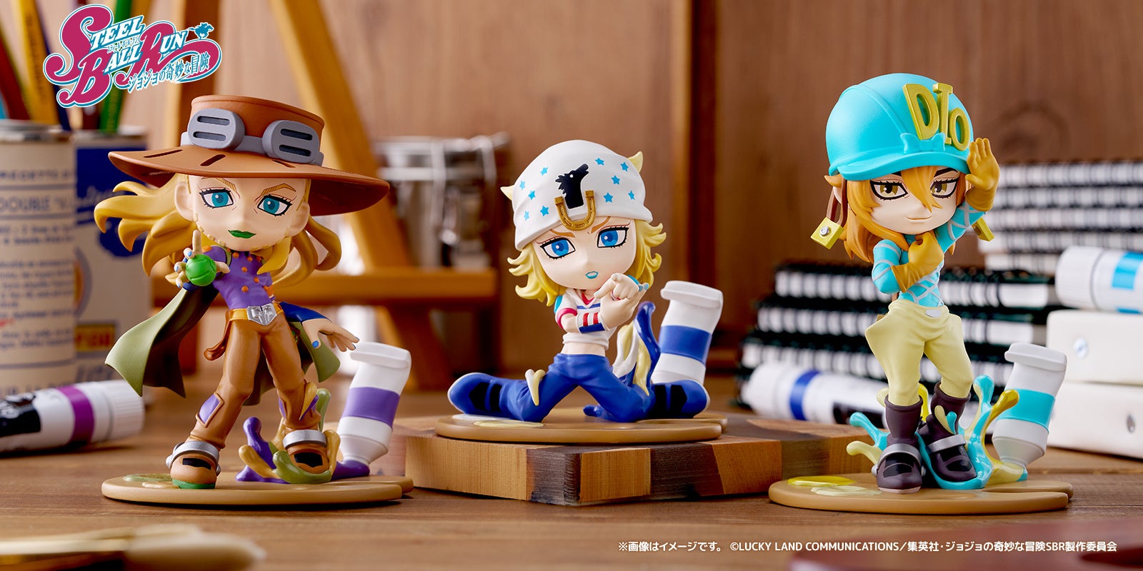 【新発売】アニメ『スティール・ボール・ラン ジョジョの奇妙な冒険』のキャラクターたちがオープンフィギュアシリーズ【PalVerse Palé.】に登場！